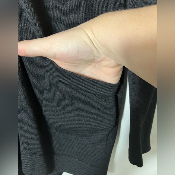 per se by‎ carlisle Cardigan Sz M Silk Preppy Office Casual Pockets Button Front - Picture 4 of 8